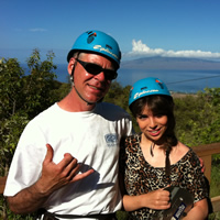 Ziplining in Maui